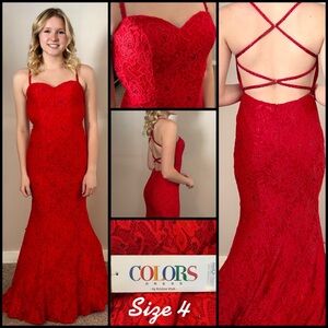 Colors Dress by Kristine Vitali in Vibrant Red